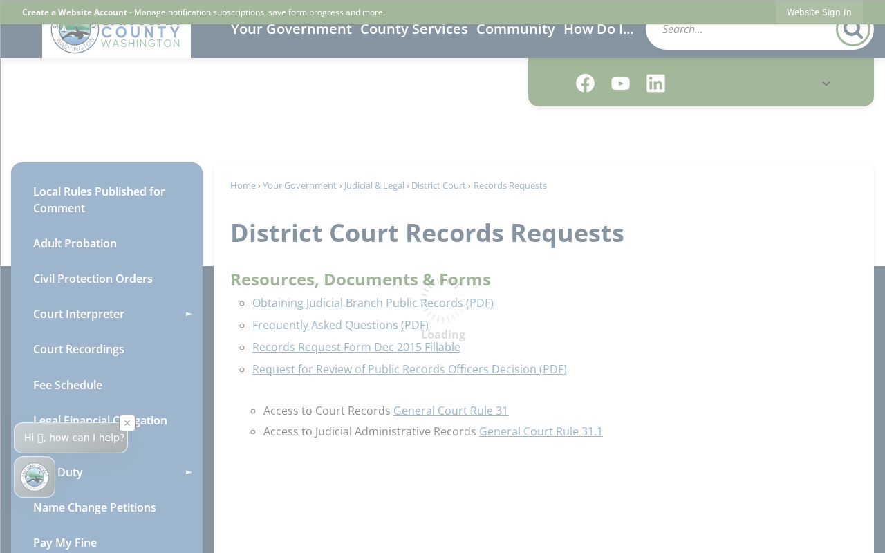 San Juan County court record request resources
