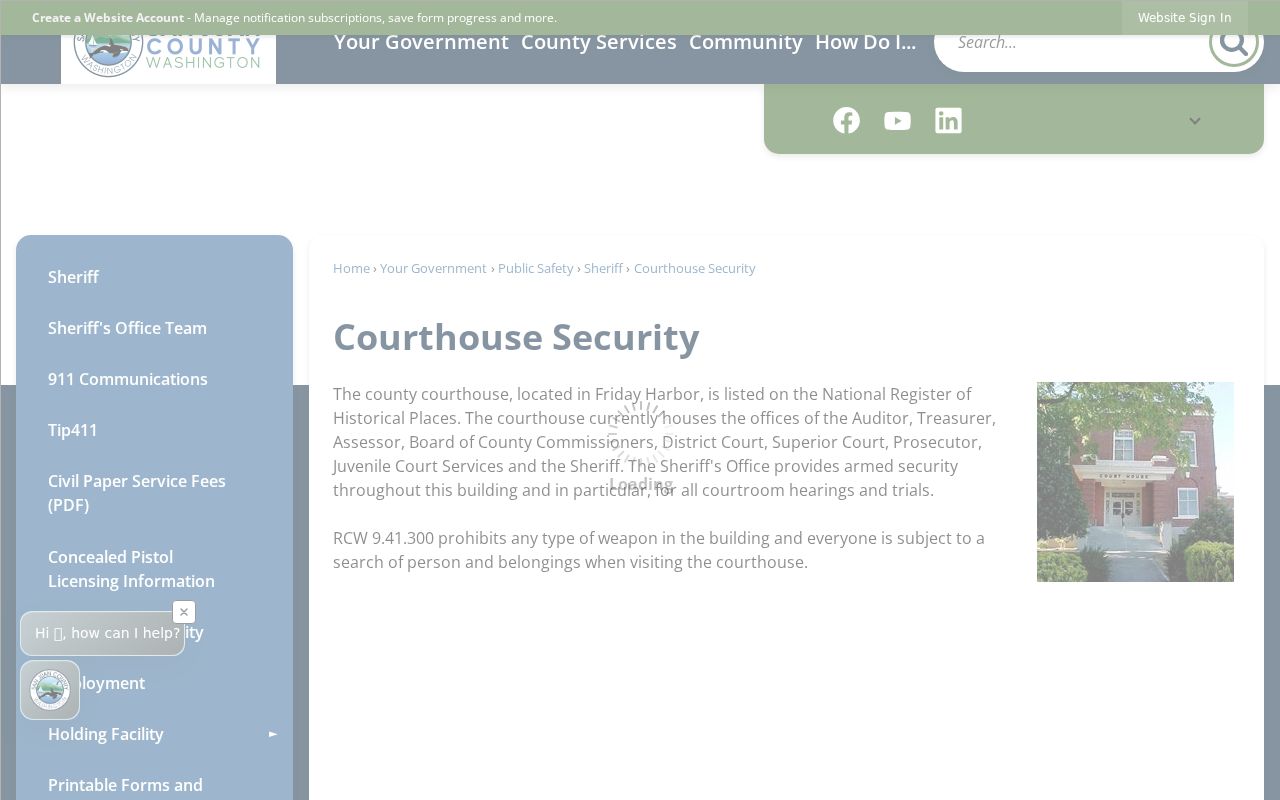 San Juan County court docket courthouse in Friday Harbor
